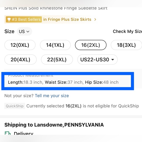 NWT SHEIN Solid Rhinestone Fringe Suedette Skirt - Picture 3 of 3